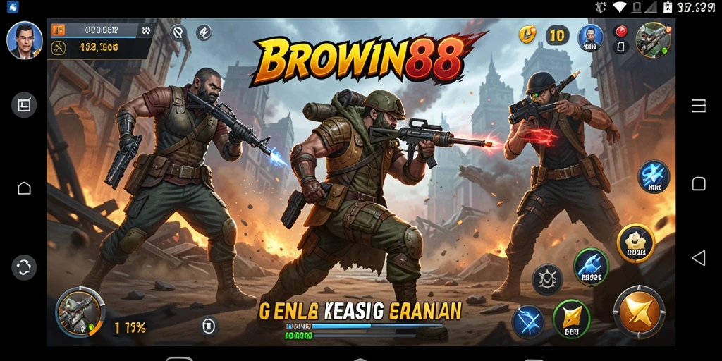 Tampilan gameplay BROWIN88 yang mendebarkan dengan aksi cepat.