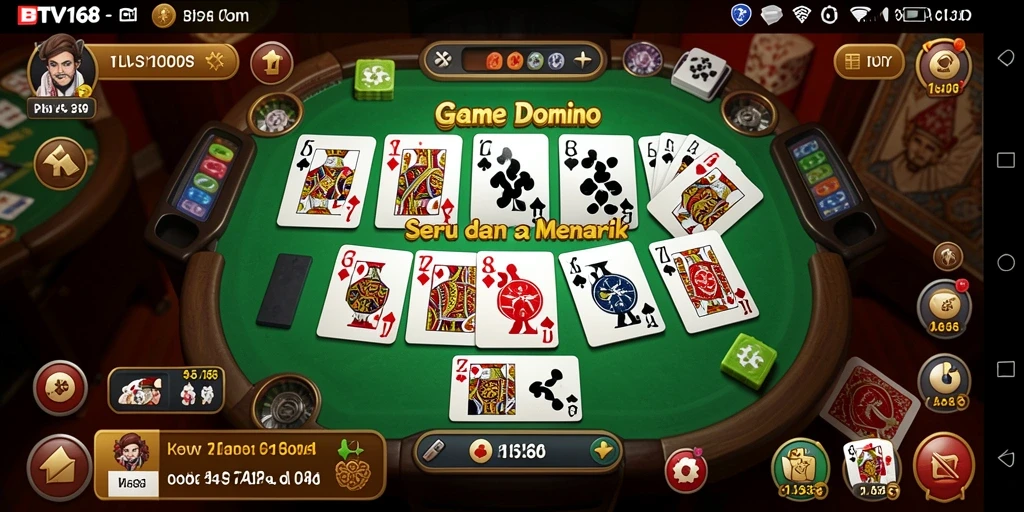 Tampilan gameplay BTV168 menampilkan aksi seru permainan Domino.