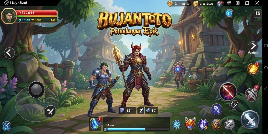 Tampilan gameplay HUJANTOTO yang seru dan mendebarkan.